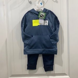 Puma Hoodie & Pant Athletic Outfit 2pc Set     Size 24m